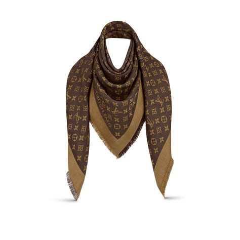 louis vuitton schal monogram schwarz|louis vuitton shawl s00.